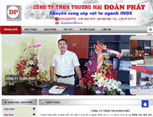 Tablet Screenshot of inoxdoanphat.com